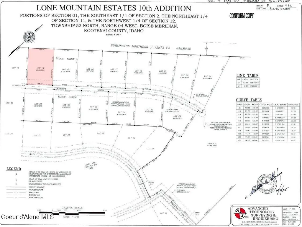 L14B8 N Eclipse Road Rathdrum ID 83858