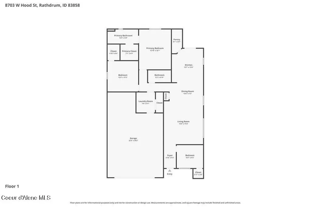 8703 W Hood Street Rathdrum ID 83858