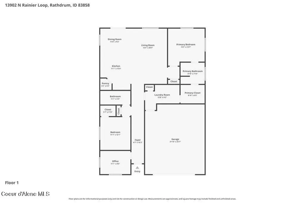 13902 N Rainier Loop Rathdrum ID 83858