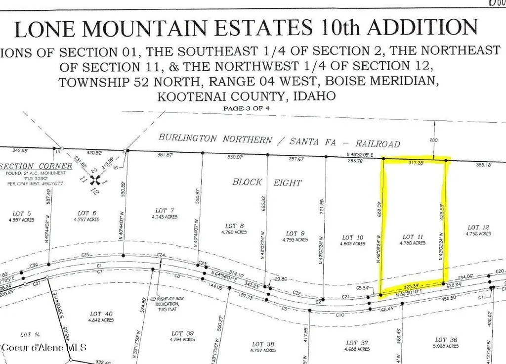 L11B8 N Eclipse Road Rathdrum ID 83858