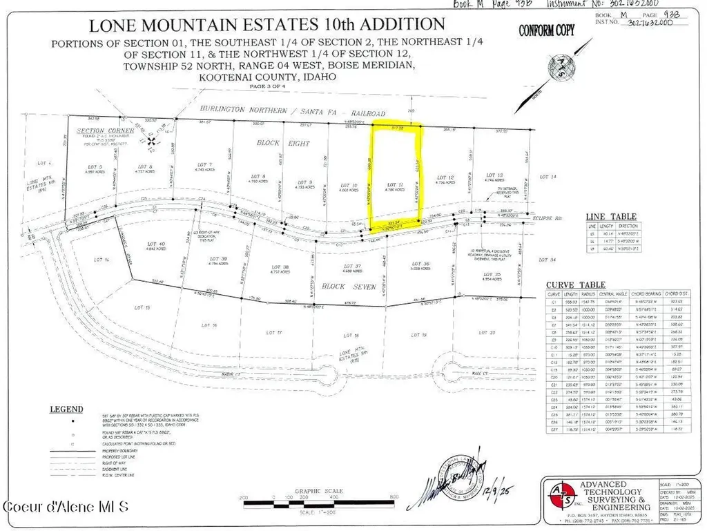 L11B8 N Eclipse Road Rathdrum ID 83858