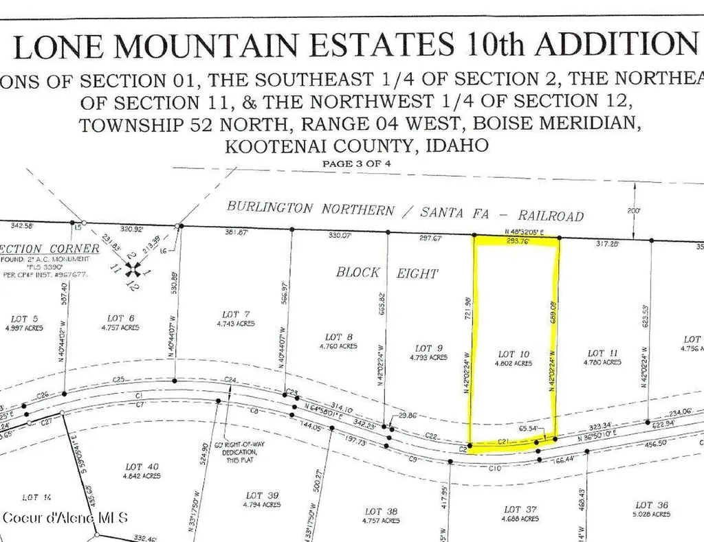 L10B8 N Eclipse Road Rathdrum ID 83858