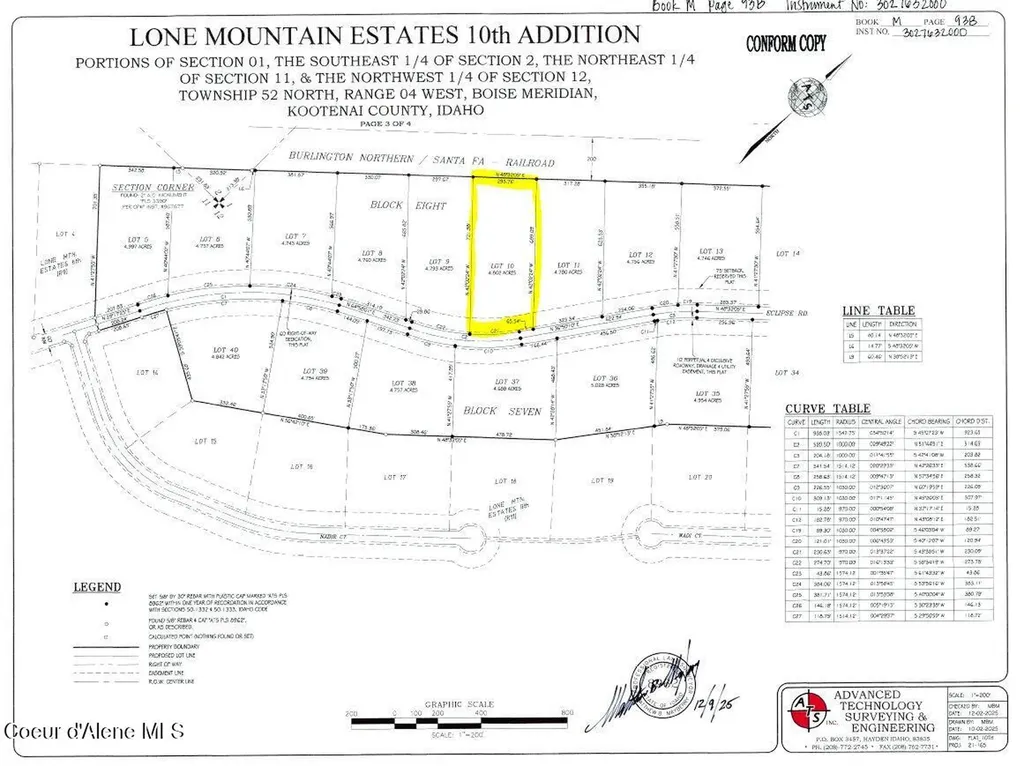 L10B8 N Eclipse Road Rathdrum ID 83858