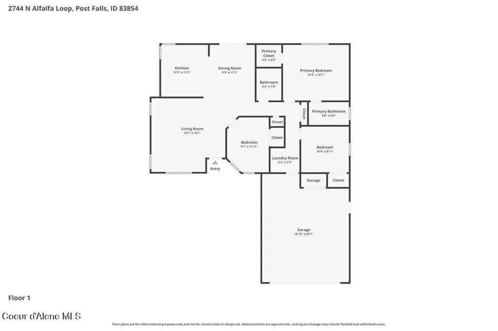 2744 N Alfalfa Loop Post Falls ID 83854