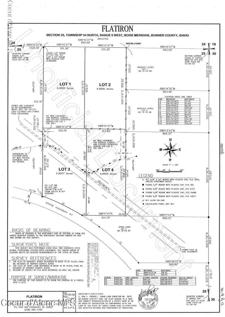 Nka Lot 3 Flat Iron Spirit Lake ID 83869