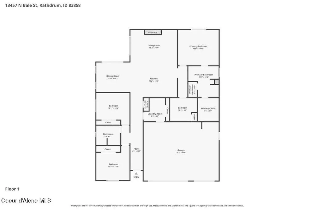 13457 N Bale Street Rathdrum ID 83858