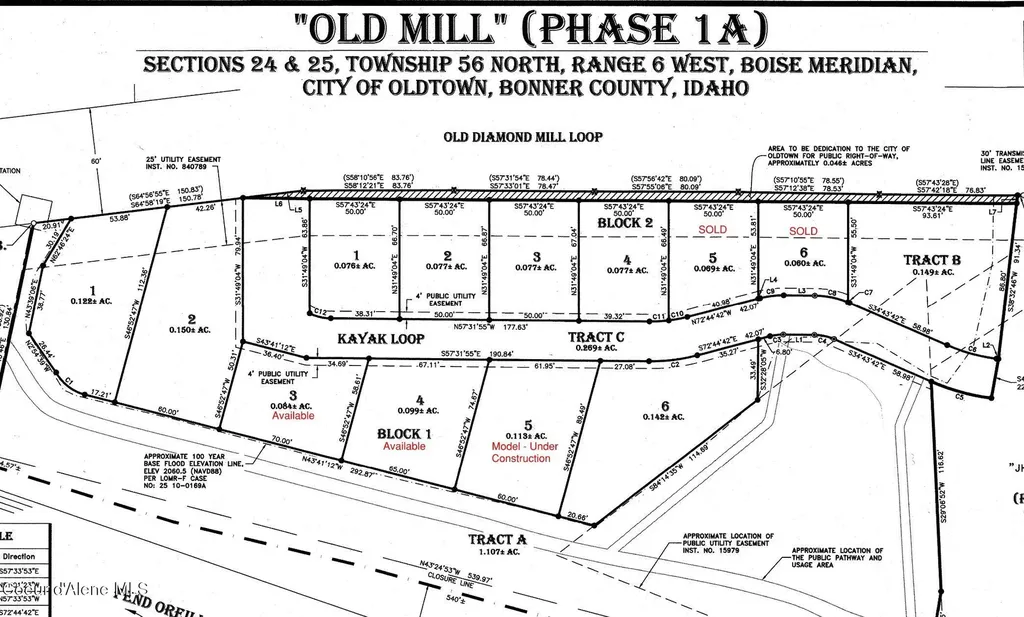 LOT4, Blk1 Kayak Loop Oldtown ID 83822