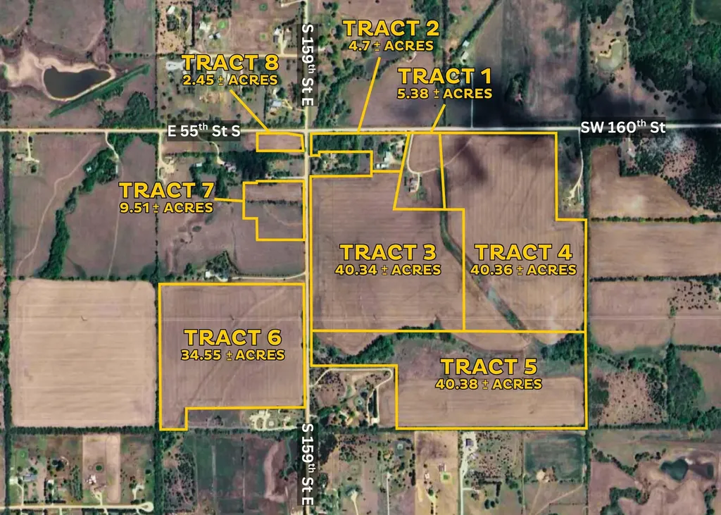 S Of SW 160th St & 159th St E - Tract 5 Rose Hill KS 67133