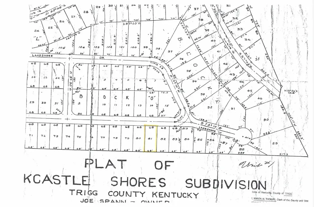 Lot 81 Rockcastle Lakeshore Drive Cadiz KY 42211