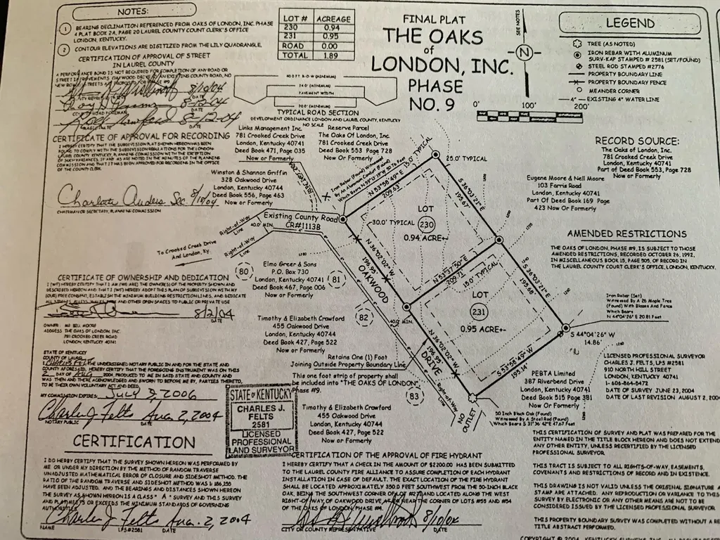 Lot 231 Oakwood Drive London KY 40744