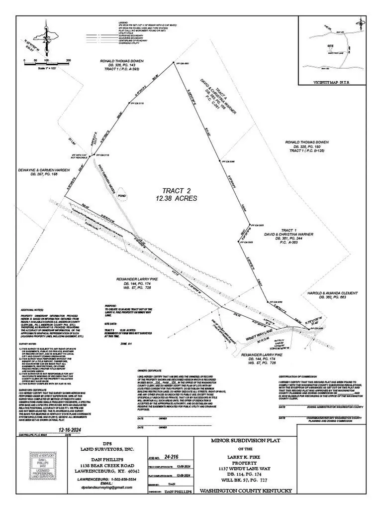 12.38 Acres Windy Way Lane Harrodsburg KY 40330