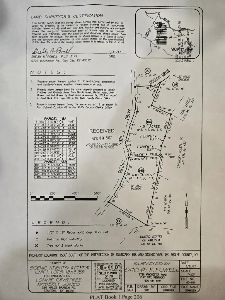 Lot 18a Scenic Heights Road Rogers KY 41365