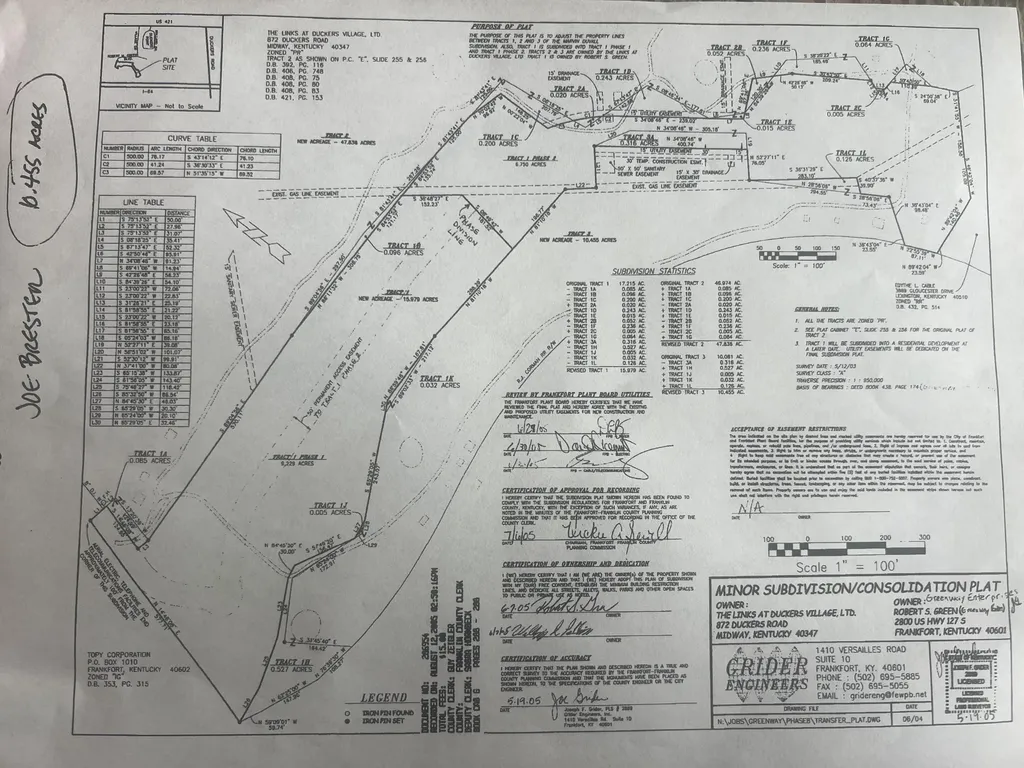 Tract Robert M Green Boulevard Frankfort KY 40601